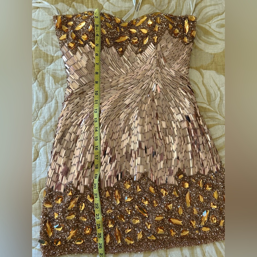Sherri Hill Silver Sequin Prom Dress - Picture 7 of 7